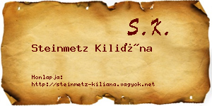 Steinmetz Kiliána névjegykártya